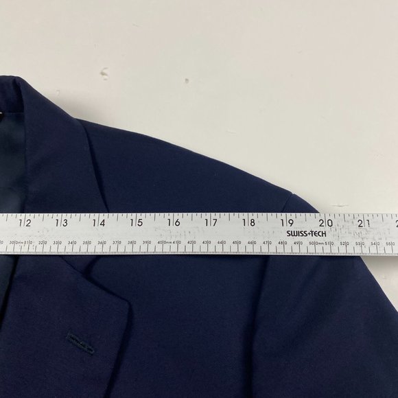 Brooks Brothers Blazer Sport Coat Mens 44 XLNG Blue Custom Tailored Wool X Long - Picture 10 of 14